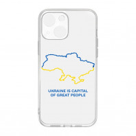 Патріотичний чохол для iPhone 13 з малюнком "Ukraine" Патріотичний чохол для iPhone 13 з малюнком "Ukraine"